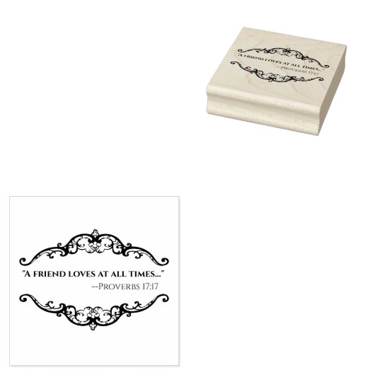 SCHRIFT SPREEKWOORDEN CITEREN VRIENDSCHAP RUBBERSTEMPEL (Gestempeld)