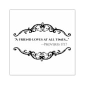 SCHRIFT SPREEKWOORDEN CITEREN VRIENDSCHAP RUBBERSTEMPEL (Afrduk)