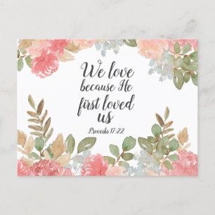 Schrift Spreuken 17:22 Briefkaart