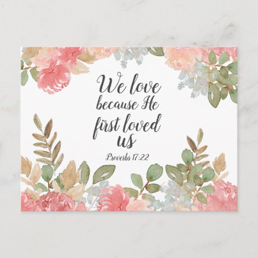 Schrift Spreuken 17:22 Briefkaart (Voorkant)