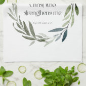 Schrift Thea-Towel | Filippijnen 4:13 Theedoek (Gevouwen)