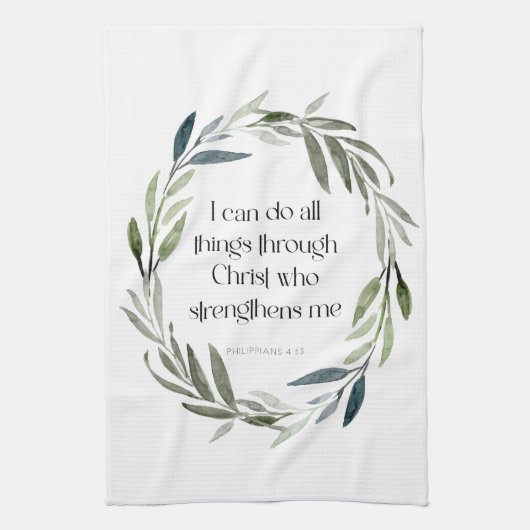Schrift Thea-Towel | Filippijnen 4:13 Theedoek (Verticaal)