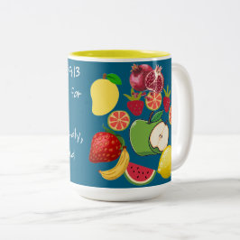 Schrift Tweekleurige Koffiemok