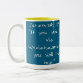 Schrift Tweekleurige Koffiemok (Links)