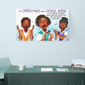 Schrift van Afro-Amerikaanse zangers Spandoek (Beurs)
