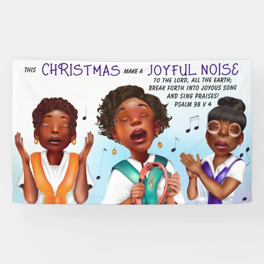 Schrift van Afro-Amerikaanse zangers Spandoek (Horizontaal)