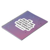 Schrift van de Dag Psalm 147:3 Notitieboek (Linkerzijde)