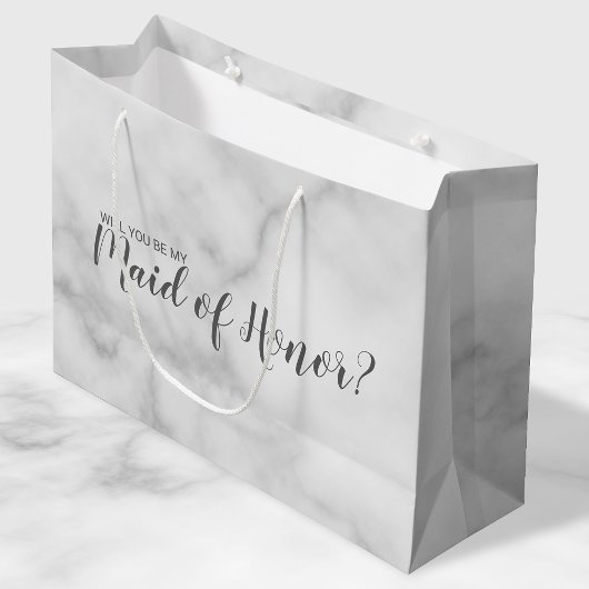 Schrift van het Elegant Marble Groot Cadeauzakje
