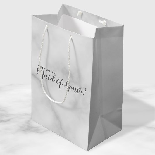 Schrift van het Elegant Marble Medium Cadeauzakje