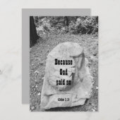 Schrift van het Flat Wenskaart van de Aanmoediging (Voorkant / Achterkant)