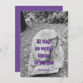 Schrift van het Flat Wenskaart van de Aanmoediging (Voorkant / Achterkant)