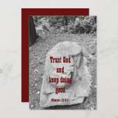 Schrift van het Flat Wenskaart van de Aanmoediging (Voorkant / Achterkant)