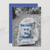 Schrift van het Flat Wenskaart van de Aanmoediging (Voorkant / Achterkant)