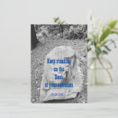 Schrift van het Flat Wenskaart van de Aanmoediging (Staand voorkant)