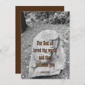 Schrift van het Flat Wenskaart van de Aanmoediging (Voorkant / Achterkant)