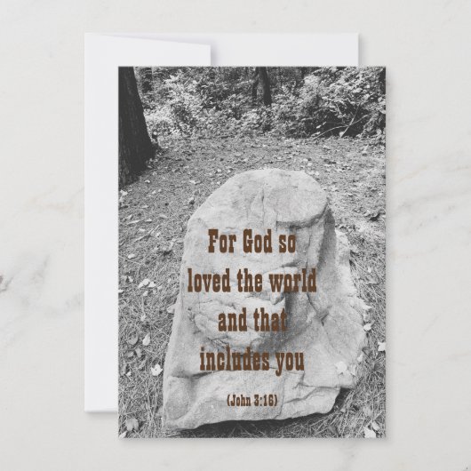 Schrift van het Flat Wenskaart van de Aanmoediging (Voorkant)