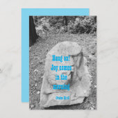 Schrift van het Flat Wenskaart van de Aanmoediging (Voorkant / Achterkant)