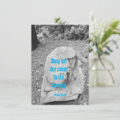 Schrift van het Flat Wenskaart van de Aanmoediging (Staand voorkant)