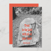 Schrift van het Flat Wenskaart van de Aanmoediging (Voorkant / Achterkant)