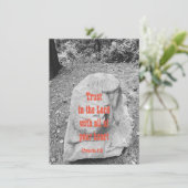 Schrift van het Flat Wenskaart van de Aanmoediging (Staand voorkant)