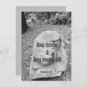 Schrift van het Flat Wenskaart van de Aanmoediging (Voorkant / Achterkant)