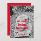 Schrift van het Flat Wenskaart van de Aanmoediging (Voorkant / Achterkant)