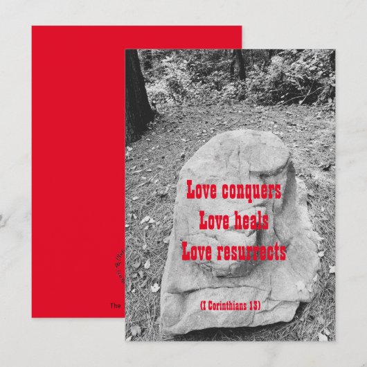 Schrift van het Flat Wenskaart van de Aanmoediging (Voorkant / Achterkant)