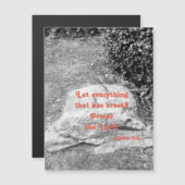 Schrift van het Magnetische Wenskaart van de Ophef (Voorkant / Achterkant)