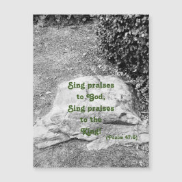 Schrift van het Magnetische Wenskaart van de Ophef