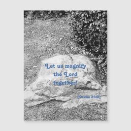 Schrift van het Magnetische Wenskaart van de Ophef