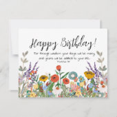 Schrift Verjaardag Wenskaart Spreuken 9:11 Kaart (Voorkant)