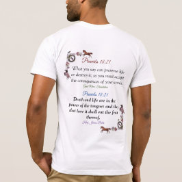 Schrift vermogen van tongueT-Shirt T-shirt