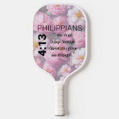Schrift Verse Philippians Pickleball Paddle (Voorkant)