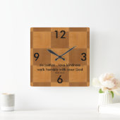 Schrift Vierkante Klok (Huis)