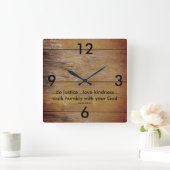 Schrift Vierkante Klok (Huis)