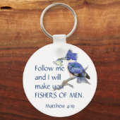 Schrift, Vissers van Mannen, Inspirerend Citaat Sleutelhanger (Voorkant)