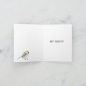 Schrift Vogels Jubileum Kaart (Binnen)