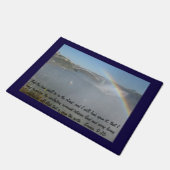 Schrift voor regenboogschoorschroefdop deurmat (Schuin)
