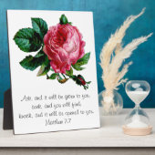 Schrift voor Roos van handvuil Fotoplaat (Zijkant)