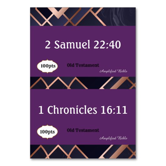 Schrift voor spel kaart (Achterkant)
