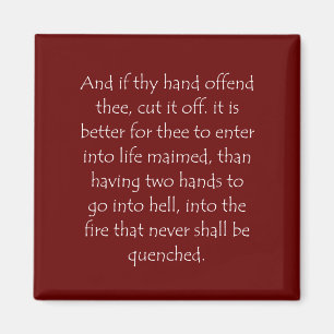 Schrift Waarschuwing 9 43 Magneet