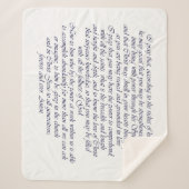 Schrift Word Ephesians 3 Sherpa Blanket Sherpa Deken (Voorkant)