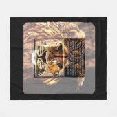 Schriftbeelden: Het Decreet van de Leeuw | 2D Fleece Deken (Voorkant (Horizontaal))