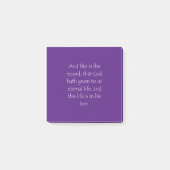 Schriftcitaat 1 Johannes 5 11 Post-it® Notes (Voorkant)