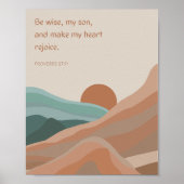 Schriftcitaat Landschap Neutraal Boho Wall Art Poster (Voorkant)