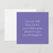 Schriftcitaat Lukas 12 32 Kaart (Voorkant / Achterkant)