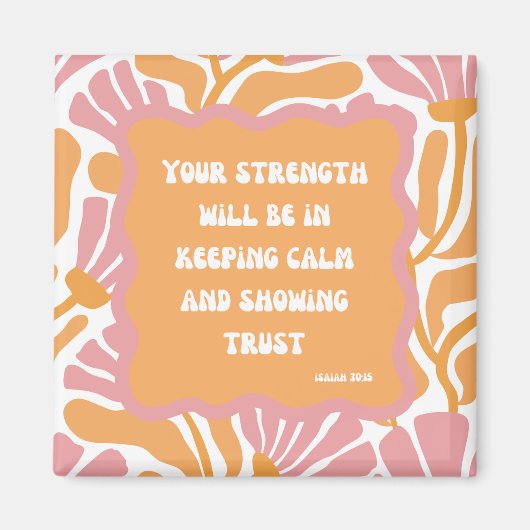 Schriftcitaat Mosterdroze Abstract Bijbelvers Magneet (Voorkant)