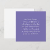 Schriftcitaat Openbaring 19 11 Kaart (Voorkant / Achterkant)