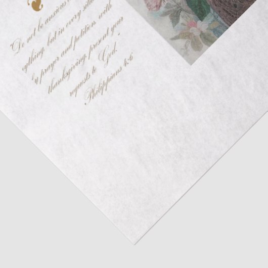 Schriftdame van Rozen ontkoppeling Tissuepapier (Detail)