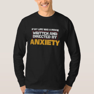 Schriftelijk en geleid door angst Grappig geesteli T-shirt